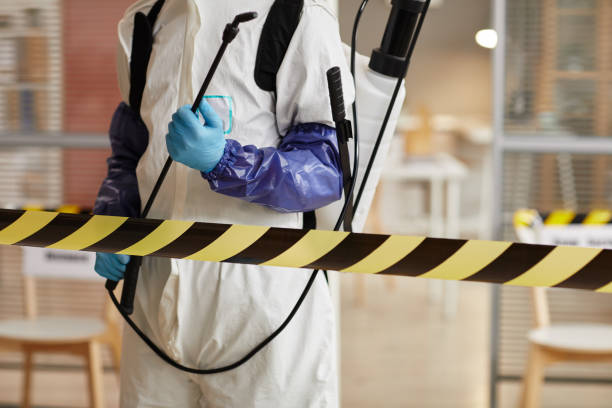 Professional Biohazard Cleanup technician working in Reynolds, NE